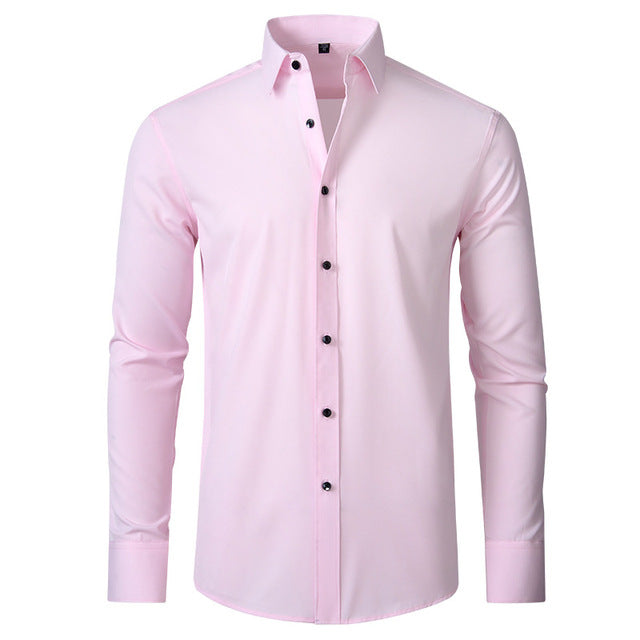 Stretch Slim Fit Formal Shirt for Men | Wrinkle Resistant Breathable