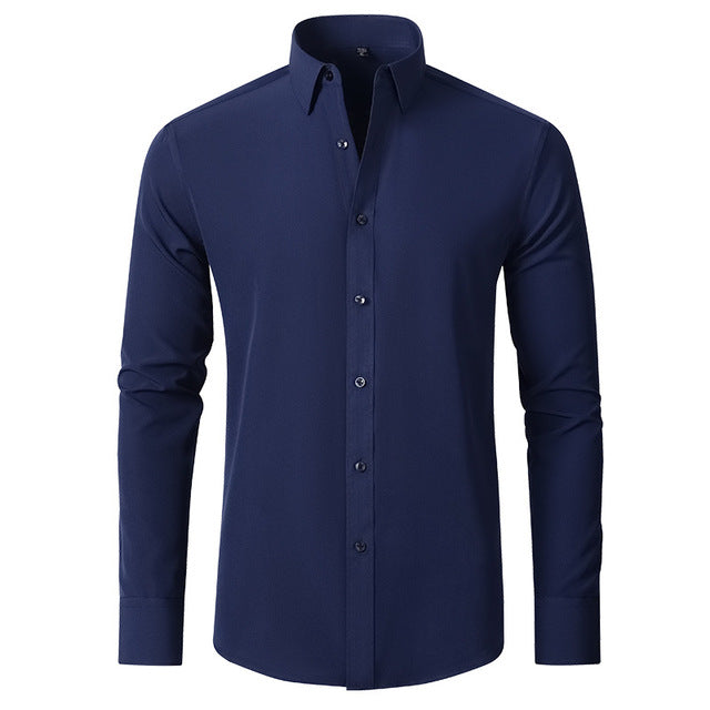 Stretch Slim Fit Formal Shirt for Men | Wrinkle Resistant Breathable