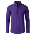 Stretch Slim Fit Formal Shirt for Men | Wrinkle Resistant Breathable