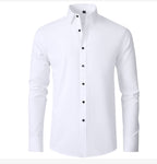 Stretch Slim Fit Formal Shirt for Men | Wrinkle Resistant Breathable