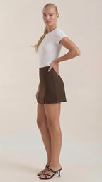 High Waist Mini Skirt for Women with Side Split | Summer Casual