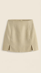 High Waist Mini Skirt for Women with Side Split | Summer Casual