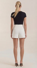 High Waist Mini Skirt for Women with Side Split | Summer Casual