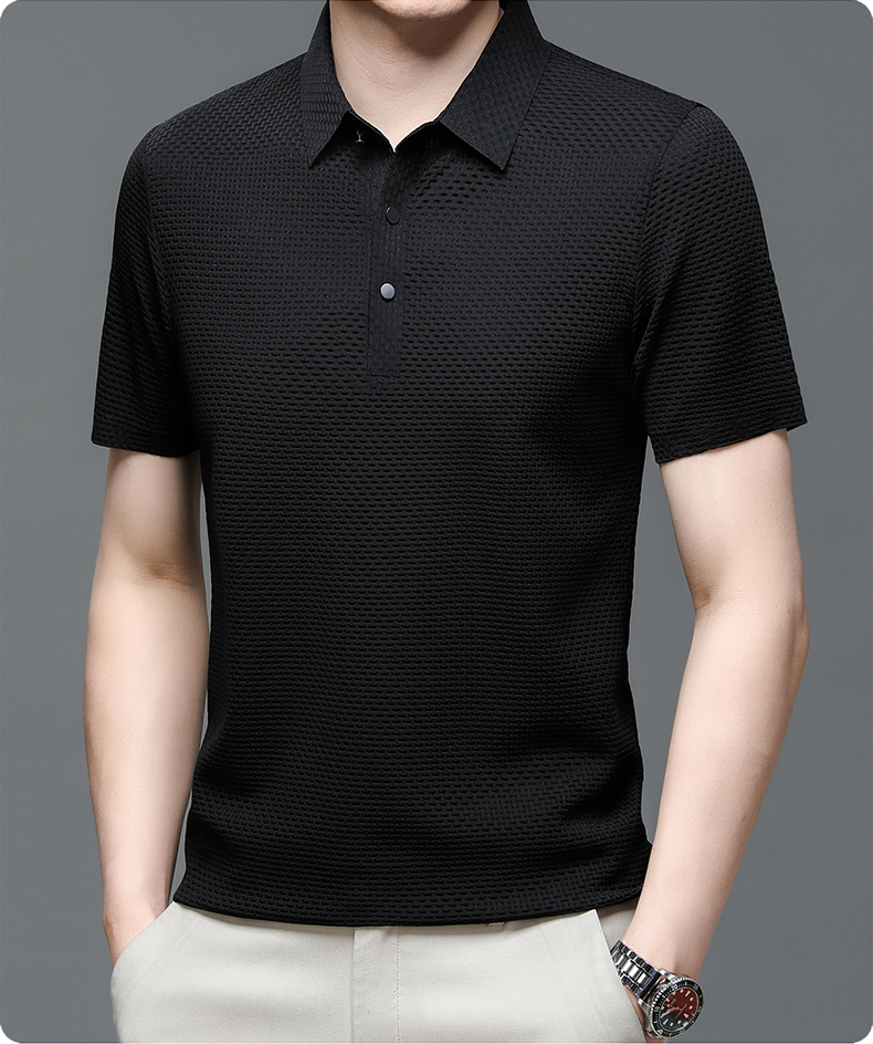 Breathable Mesh Short Sleeve Polo Shirt for Men | Summer and Sports Wear
