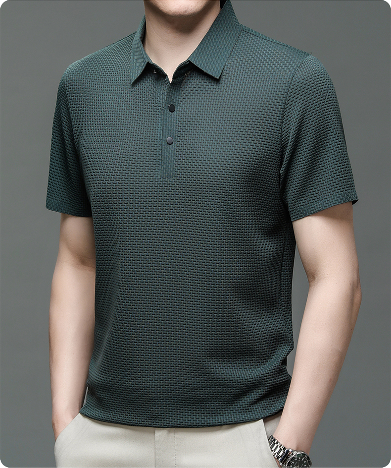 Breathable Mesh Short Sleeve Polo Shirt for Men | Summer and Sports Wear