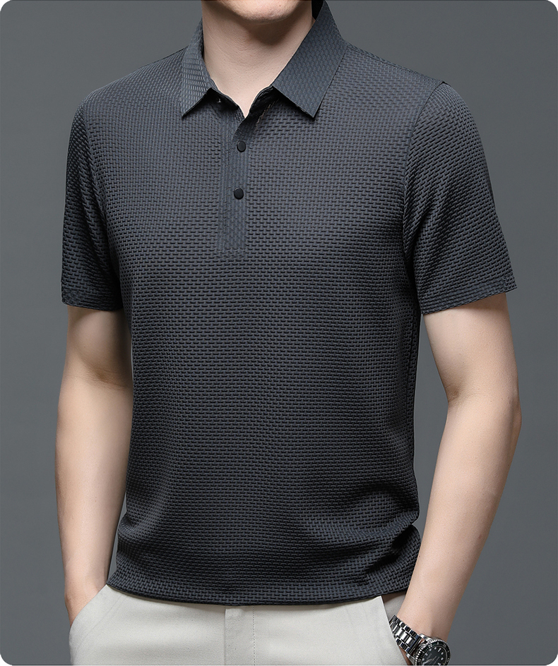 Breathable Mesh Short Sleeve Polo Shirt for Men | Summer and Sports Wear