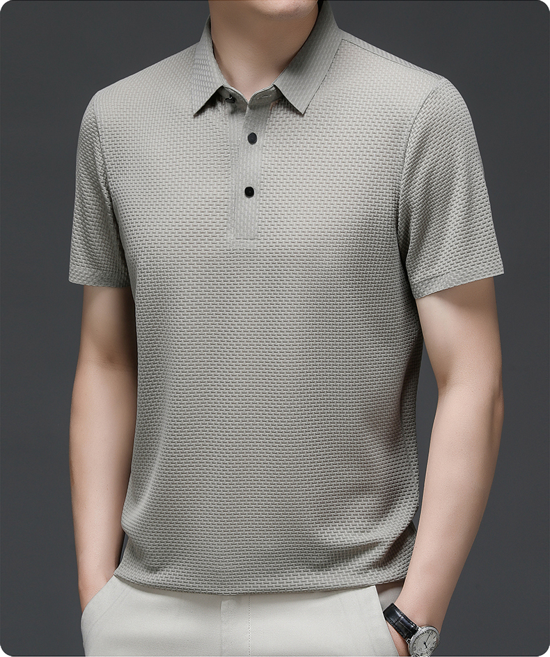 Breathable Mesh Short Sleeve Polo Shirt for Men | Summer and Sports Wear