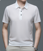 Breathable Mesh Short Sleeve Polo Shirt for Men | Summer and Sports Wear