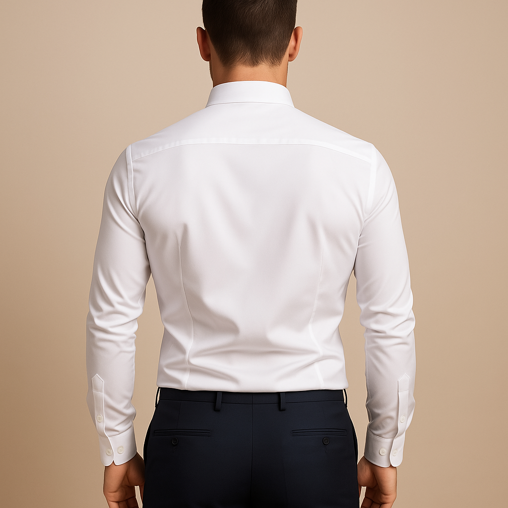 Men Shirt | Long sleeve fitted with button front and collar