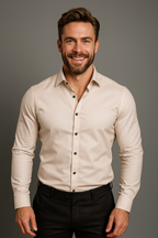 Structured Fit Long Sleeve Shirt for Men | Wrinkle Free