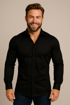Structured Fit Long Sleeve Shirt for Men | Wrinkle Free