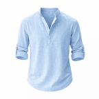 Relaxed Fit Long Sleeve Shirt for Men