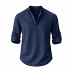 Relaxed Fit Long Sleeve Shirt for Men