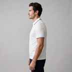 Short Sleeve Zip Polo Shirt for Men | Casual Everyday Fit