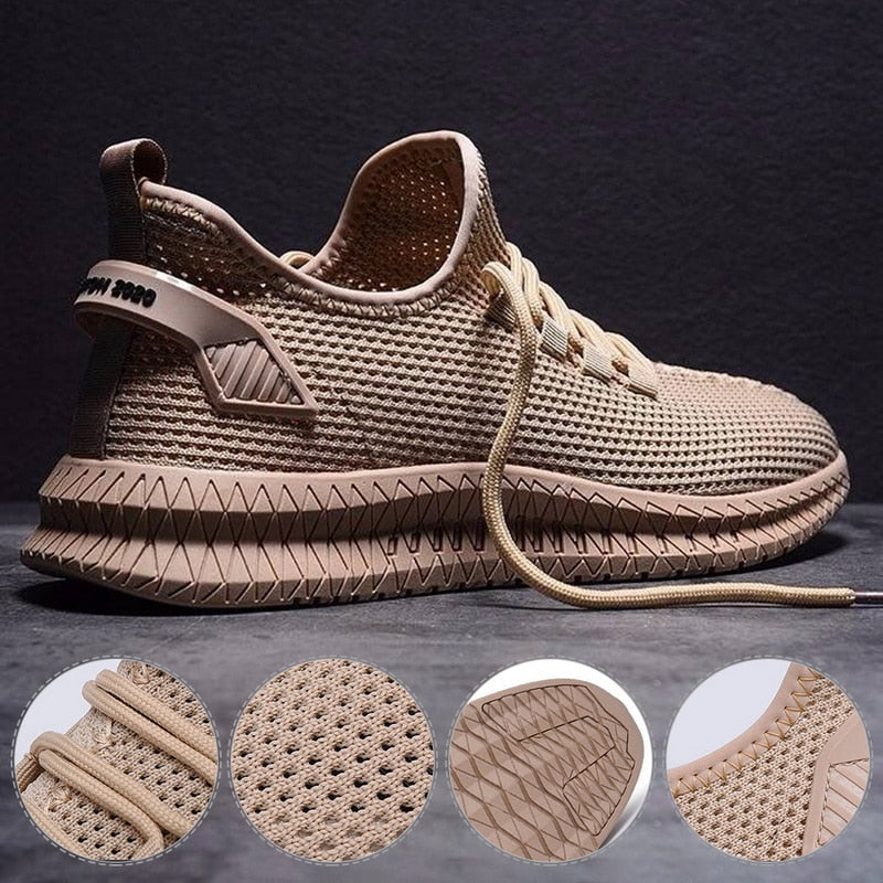 Men Sneakers | Lightweight Sole with Ventilated Mesh Upper