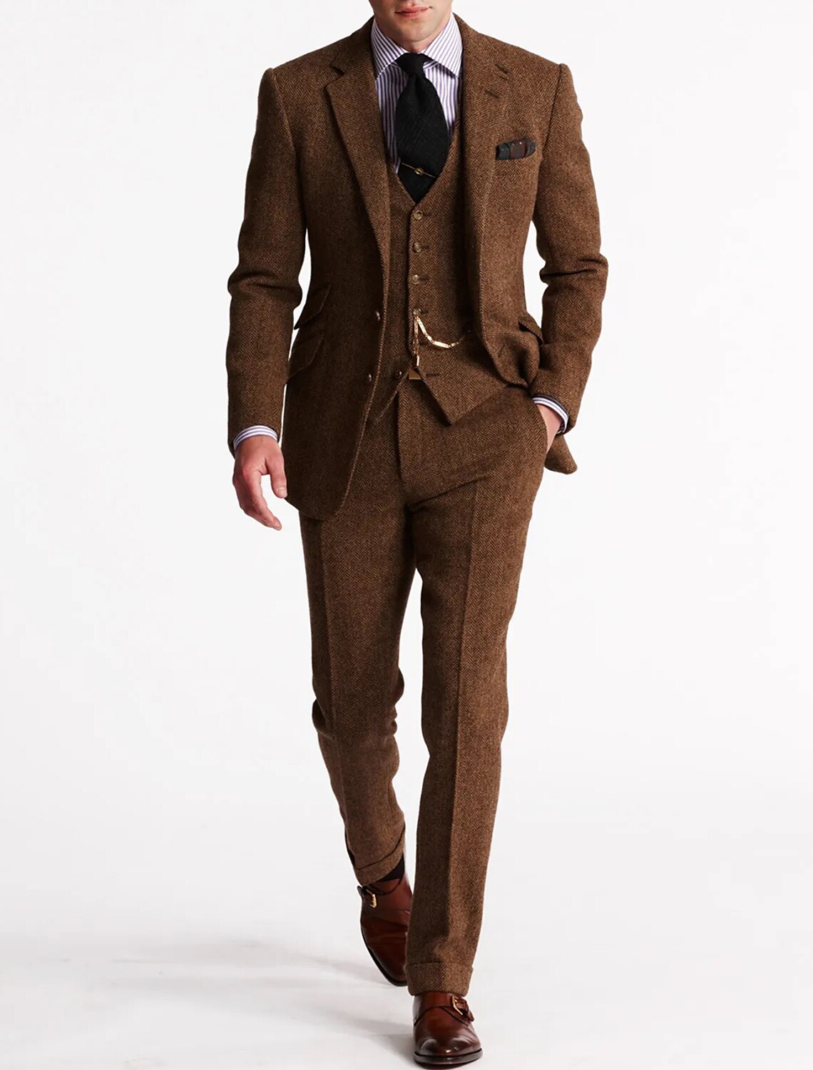 Slim Fit Two Piece Business Suit Set for Men | Formal Office Wear