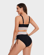 Women Bikini | Halter V Neck High Waist Side Tie
