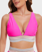 Women Bikini | Halter V Neck High Waist Side Tie