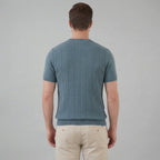 Ribbed Knit Long Sleeve T-Shirt for Men
