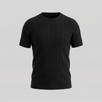 Ribbed Knit Long Sleeve T-Shirt for Men