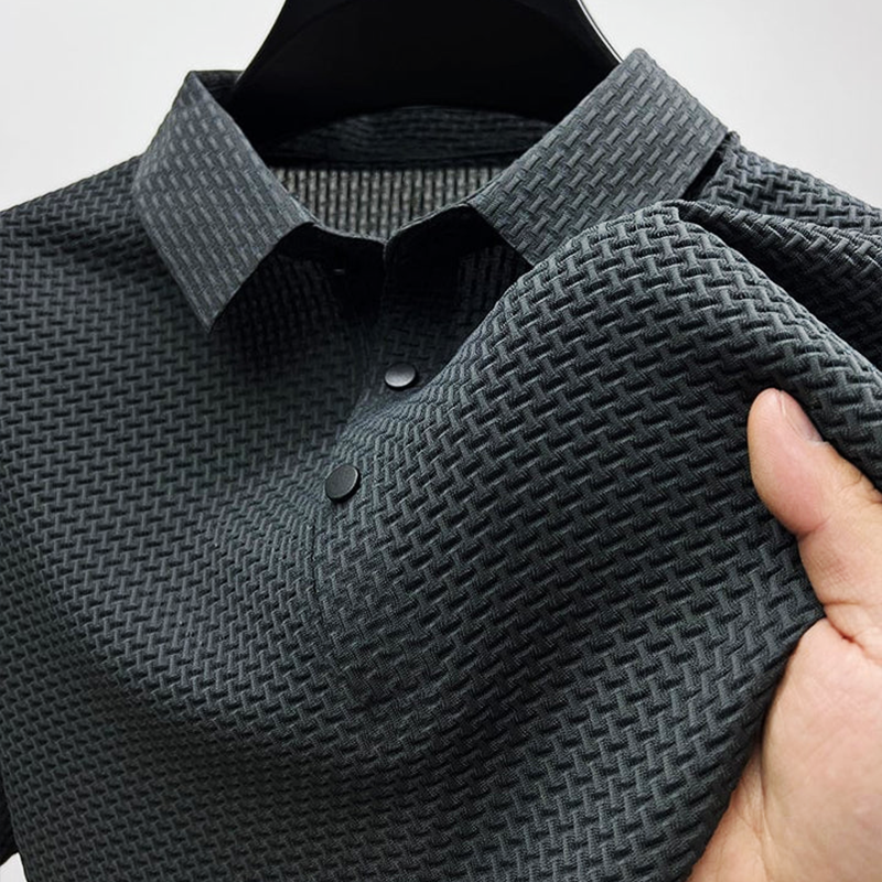 Button Placket Polo Collar Casual Shirt for Men | Summer Everyday Wear