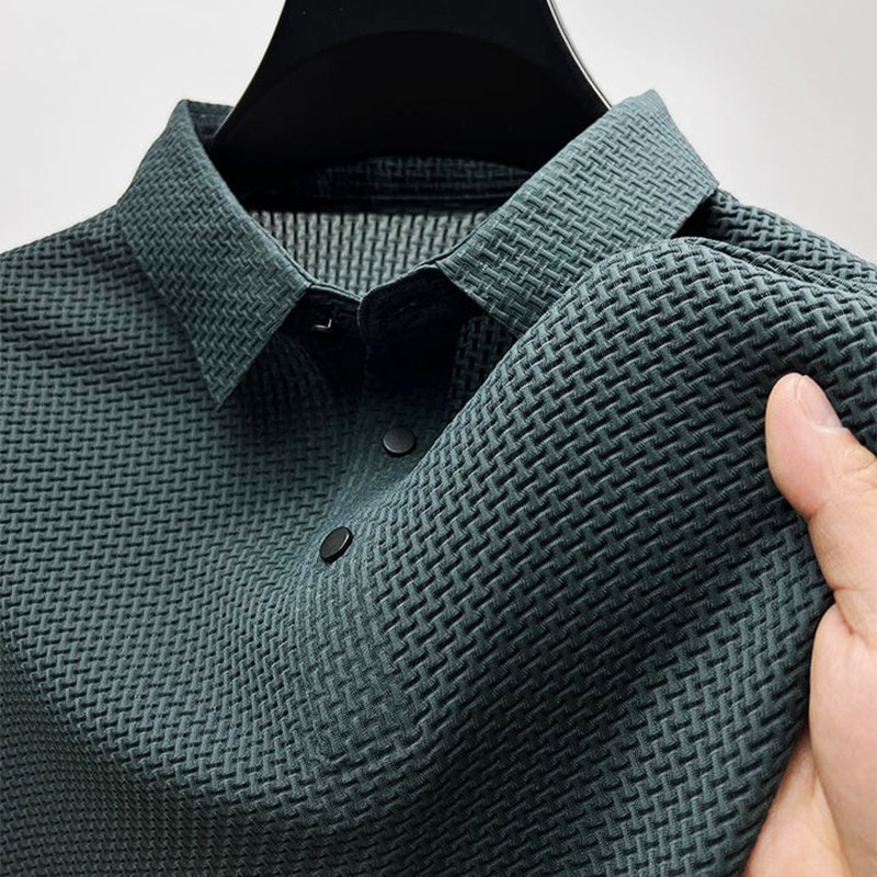 Button Placket Polo Collar Casual Shirt for Men | Summer Everyday Wear