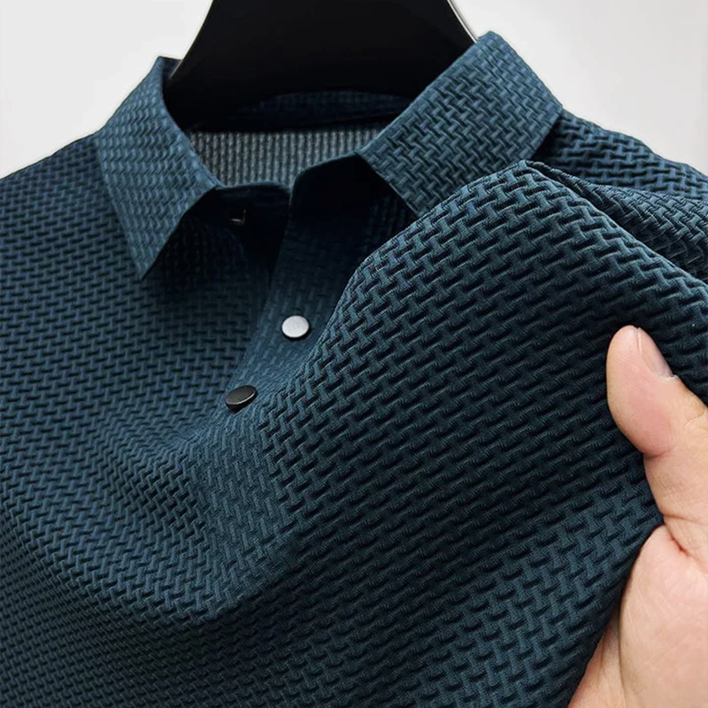 Button Placket Polo Collar Casual Shirt for Men | Summer Everyday Wear