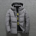 Zip-Up Quilted Padded Down Jacket for Men | Warm Winter Outerwear