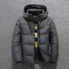 Zip-Up Quilted Padded Down Jacket for Men | Warm Winter Outerwear