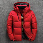 Zip-Up Quilted Padded Down Jacket for Men | Warm Winter Outerwear