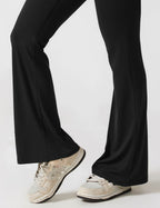 Black Open Back Flared Leg Jumpsuit for Women | Sport and Casual Wear